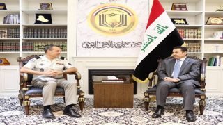 الأعرجي يستقبل قائد بعثة حلف الناتو في العراق