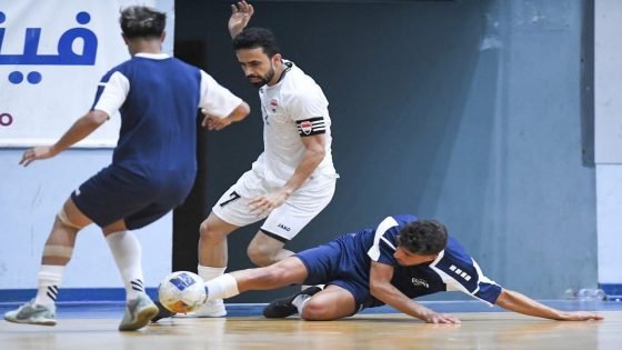 منتخبنا الوطني لكرة الصالات يكتسح النجمة اللبناني بخماسية في بيروت ضمن تحضيراته لتصفيات كأس آسيا بالسعودية.