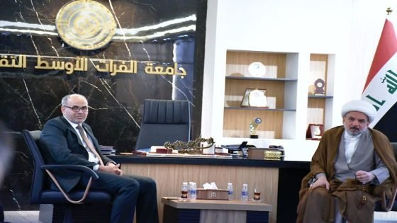 جامعة الفرات الأوسط التقنية تستقبل ممثل الأمين العام لحركة الصادقون | أوس ستار الغانمي