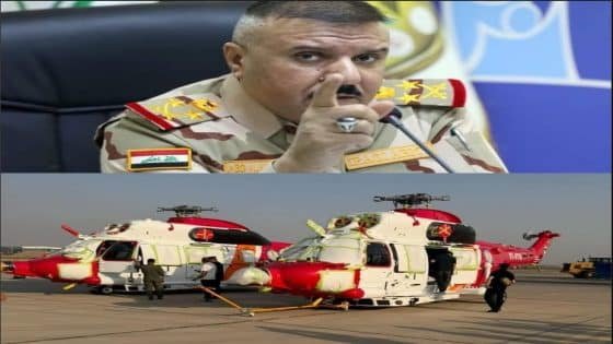 لأول مرة في تاريخ العراق وزير الداخلية يعلن عن وصول اول مروحيتين مخصصتين للاطفاء والانقاذ للدفاع المدني