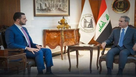 رئيس مجلس القضاء الأعلى الدكتور فائق زيدان يستقبل رئيس تحالف السيادة سرمد الخنجر ويبحثان المستجدات السياسية والإلتزام بالمدد الدستورية