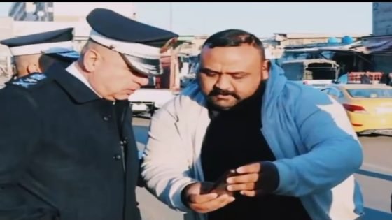 #بالفيديو : مدير المرور العام : وخلال جولاته الميدانية لمتابعة وتشخيص بعض الاماكن التي تسبب كثافات مروريه وسبل معالجتها لتحقيق انسيابيه في حركة السير والمرور ضمن مركز العاصمه بغداد .