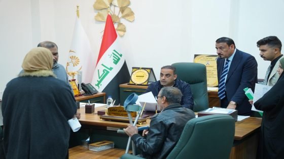 نائب محافظ البصرة يتابع شؤون المواطنين الإدارية والخدمية