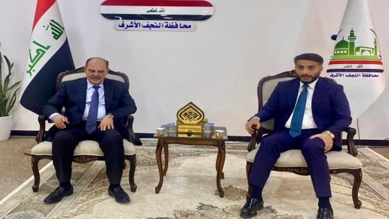 اللامي يصل إلى النجف الأشرف ويلتقي محافظها.