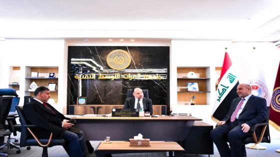 جامعة الفرات الأوسط التقنية تعزز شراكاتها التربوية باستقبال مدير تربية الكوفة لبحث تطوير التعليم في المحافظة | أوس ستار الغانمي