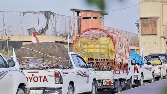 انطلاق حملة دعم لوجستي من البصرة إلى الحدود العراقية-السورية