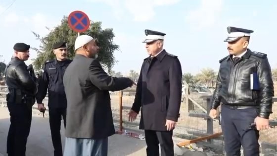 ⭕️ بالفيديومدير المرور العام وخلال جوله ميدانيه يلتقي بالمواطنين ويتابع حركة السير والمرور في العاصمة بغداد ،