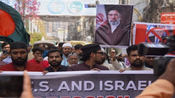 مظاهرات في بنغلادش ضد العدوان&nbsp; على إيران