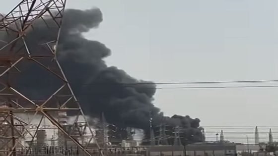 الآن احتراق المحولة التوليدية الأولى في المحطة الغازية بقضاء الكحلاء