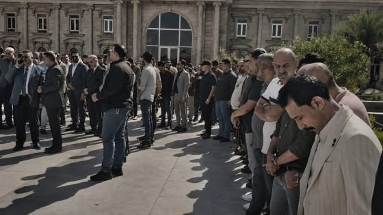 شهد ديوان محافظة البصرة وعدد من المؤسسات الحكومية وقفة حداد على أرواح ضحايا الحادث المروري الأليم الذي وقع على طريق ذي قار – البصرة أمس الأحد.