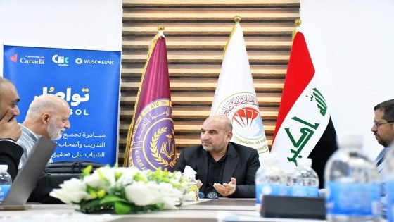 وفد مشروع تواصل الكندي يبحث مع جامعة الفرات الأوسط التقنية تطوير برامج التأهيل والتوظيف وتعزيز فرص تشغيل الخريجين | أوس ستار الغانمي