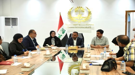 نائب محافظ البصرة يبحث مع UNDP ومنظمات المجتمع المدني خطة مكافحة التطرف للنصف الثاني من العام
