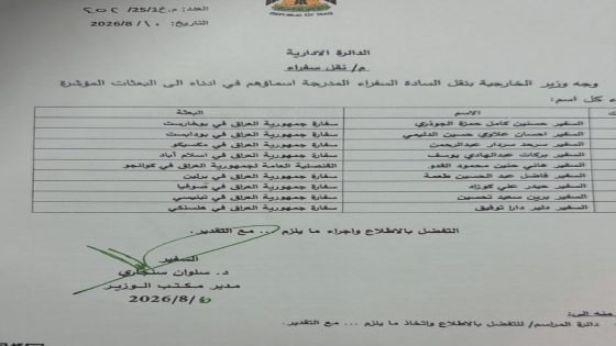 بالوثيقة | تقشف على الجياع وترف للخواص: الخارجية تضرب شعارات “الترشيد” بـ 9 سفراء جدد!