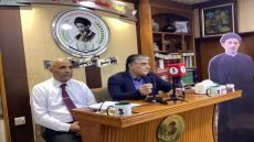 الروائي الدكتور جابر خليفة جابر في رابطة مصطفى جمال الدين الأدبية.