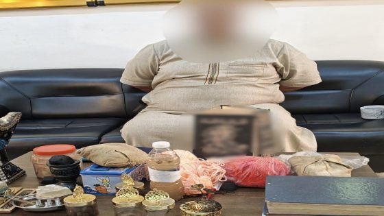 القبض على متهم يمارس أعمال السحر والشعوذة بجانب الرصافة في بغداد