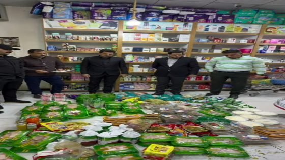 هام / صحة ميسان والأمن الوطني يغلقان 12 محلاً في مغربة وإتلاف نحو 288 كغم من المواد الغذائية و60 لتراً من الأغذية السائلة المخالفة