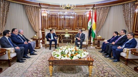 مسرور بارزاني يستقبل عقيل مفتن في أربيل لبحث تعزيز التعاون الرياضي