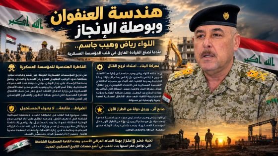 هندسة العنفوان وبوصلة الإنجاز: اللواء رياض وهيب جاسم.. عندما تصنع القيادة الفارق في قلب المؤسسة العسكرية